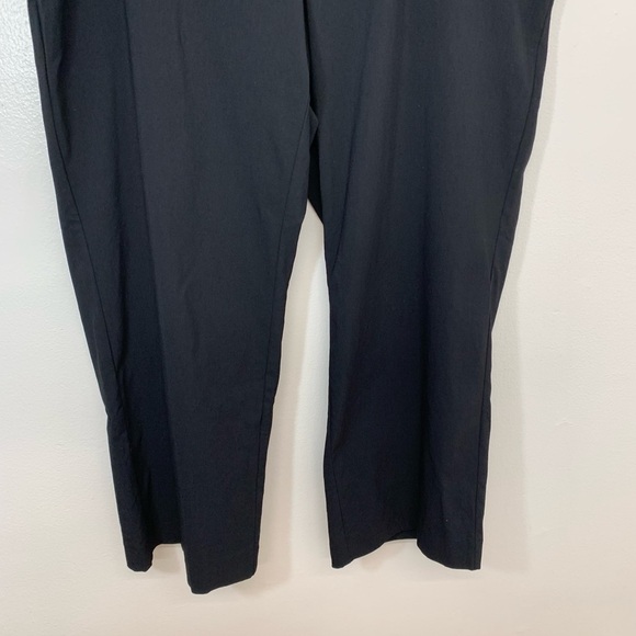 Lane Bryant Pants Woman Size 20 Black Trouser Straight Wide Pockets Stretch - Picture 3 of 14